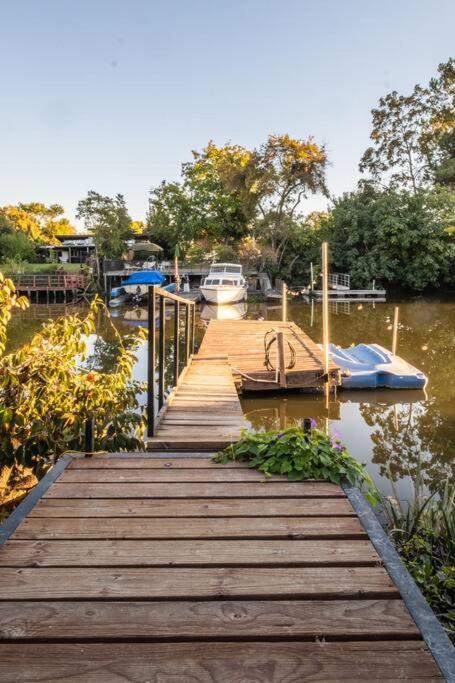 Old World Charm W/Dry Sauna & Water Front Dock Villa Stockton Exterior photo